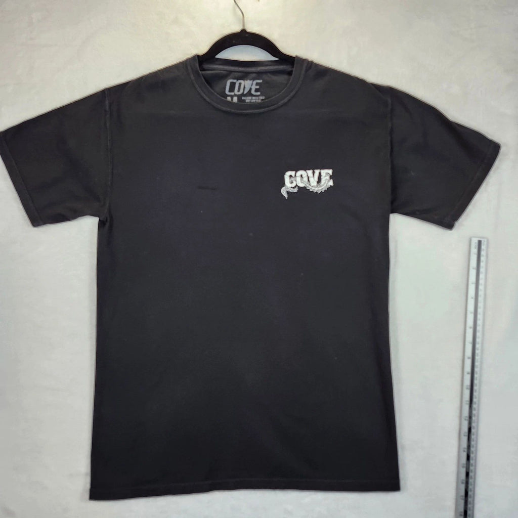 COVE Black Graphic T Shirt Men's Medium Pirate Ship Kraken Ocean