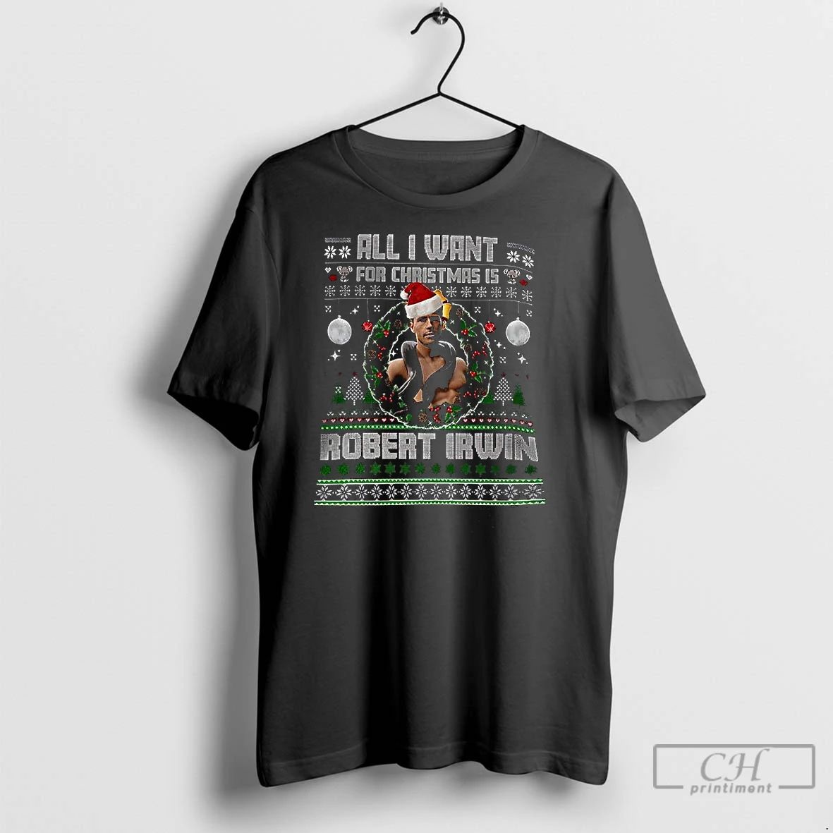 Classic All I Want For Christmas Is Robert Irwin Ugly Christmas