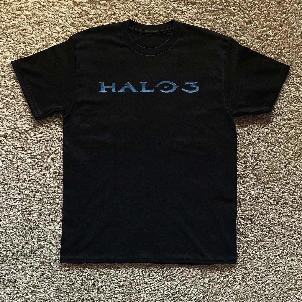 Halo 3 Unisex Heavy Cotton Tee Promo Shirt Gaming Nostalgia