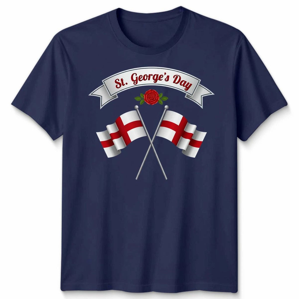 St George'S Day T Shirt Unisex England Rose Saint George Cross English