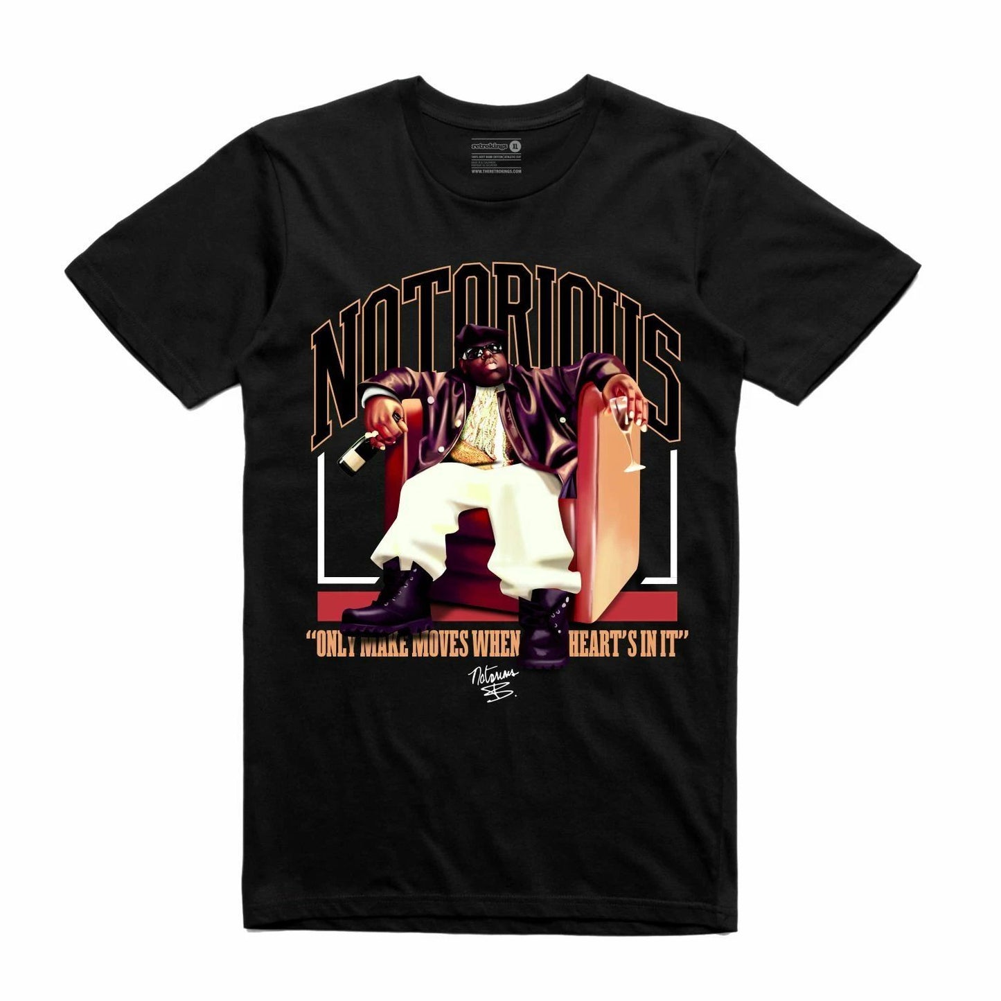 New Streetwear On Demand Notorious Only Make Moves Black T-Shirt