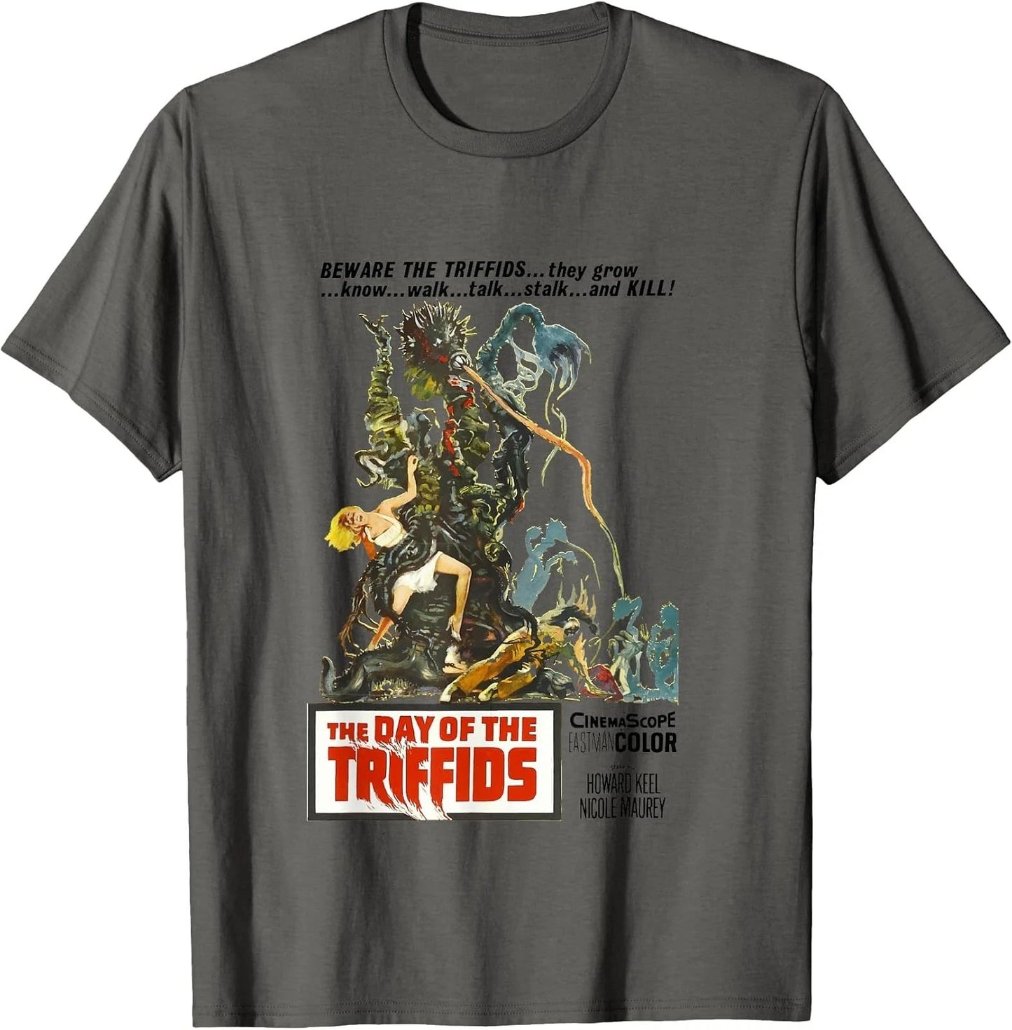 The Day of the Triffids, Sci-fi horror monster movie poster T-Shirt