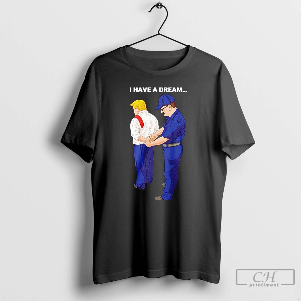 Classic Lucas Sanders Wearing I Have A Dream Trump Was Arrested No King T Shirts