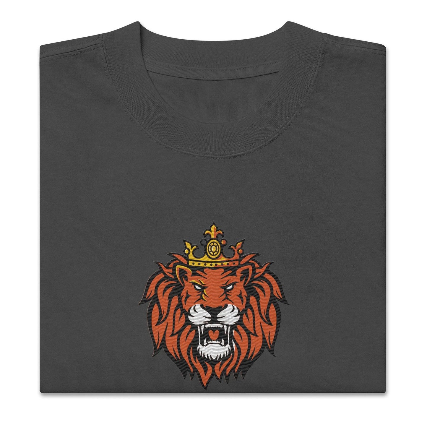 Lion Oversized faded t-shirt