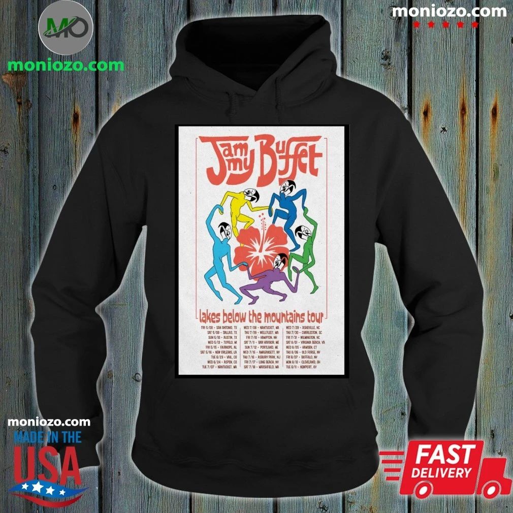 Original Jammy Buffet Lakes Below The Mountains 2026 Tour Poster T-Shirt