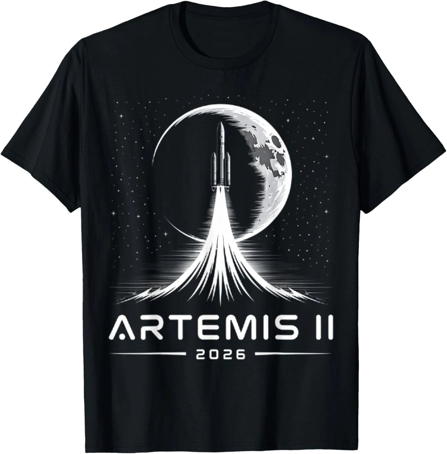 HOT NEW ITEM! NASA Artemis II 2026 Rocket Launch Moon Space Graphic T-Shirt