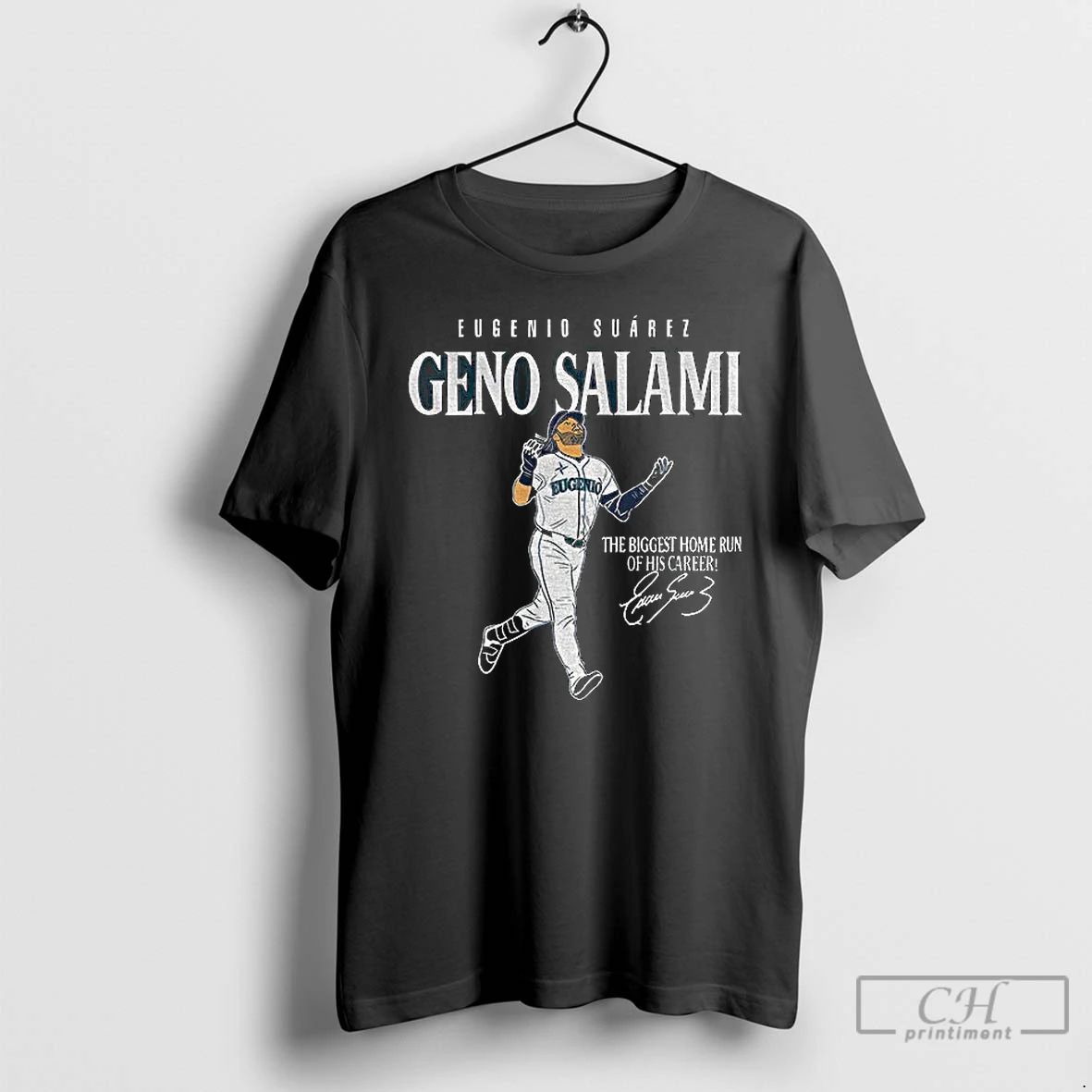 Classic Geno Salami Eugenio Suarez The Biggest Home Run Of His Carrers Signature T Shirts