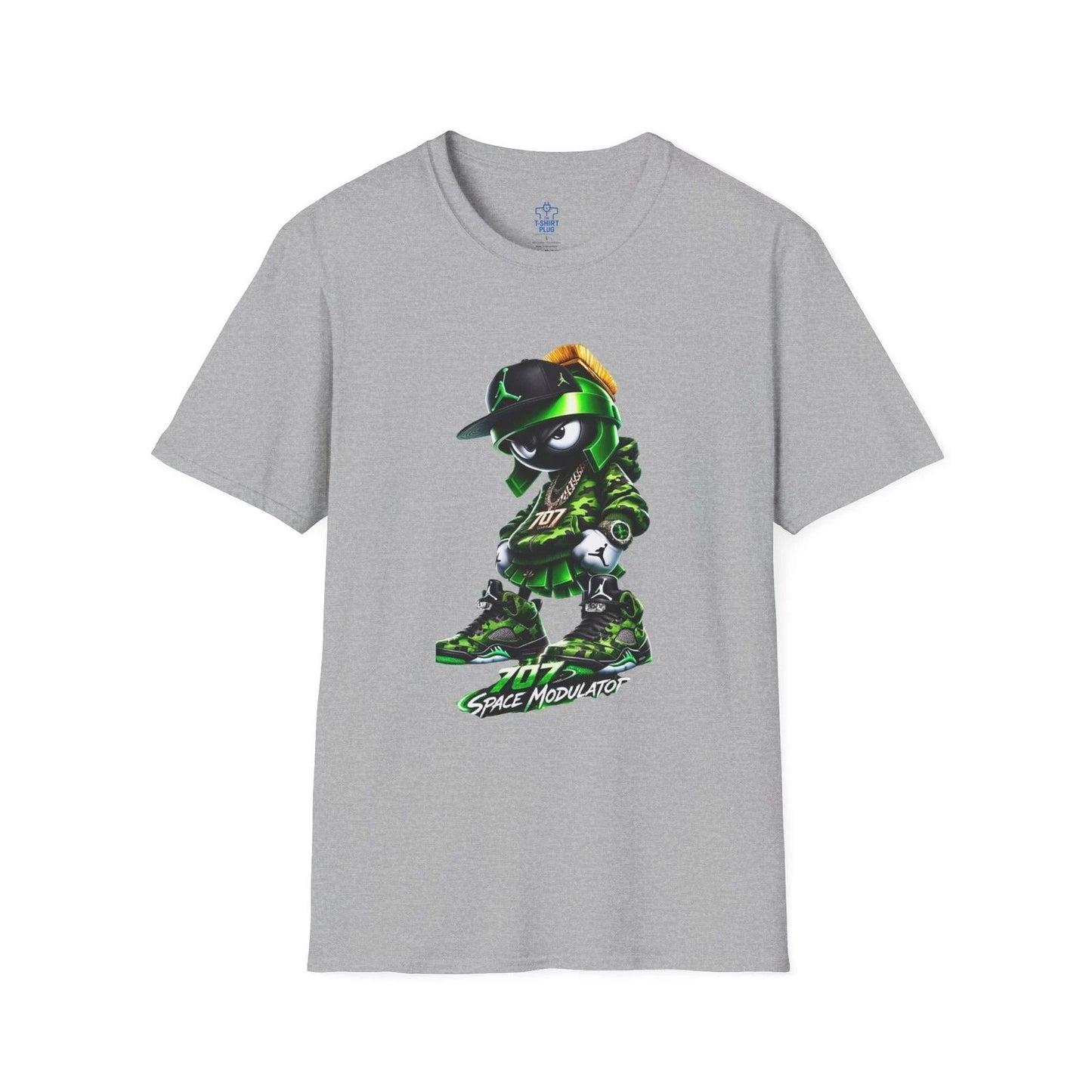 Martian with 707 Space Modulator Green T-Shirt