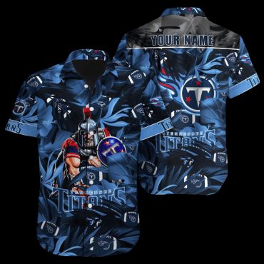 Personalized Tennessee Titans Warrior Leaves Hawaiian Shirt