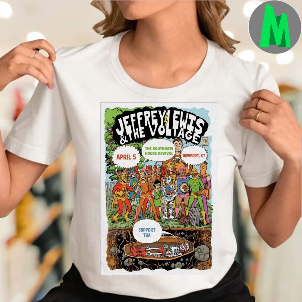 Jeffrey Lewis And The Voltage The Southgate House Revival Newport Ky Apr 5 2026 Poster Shirt