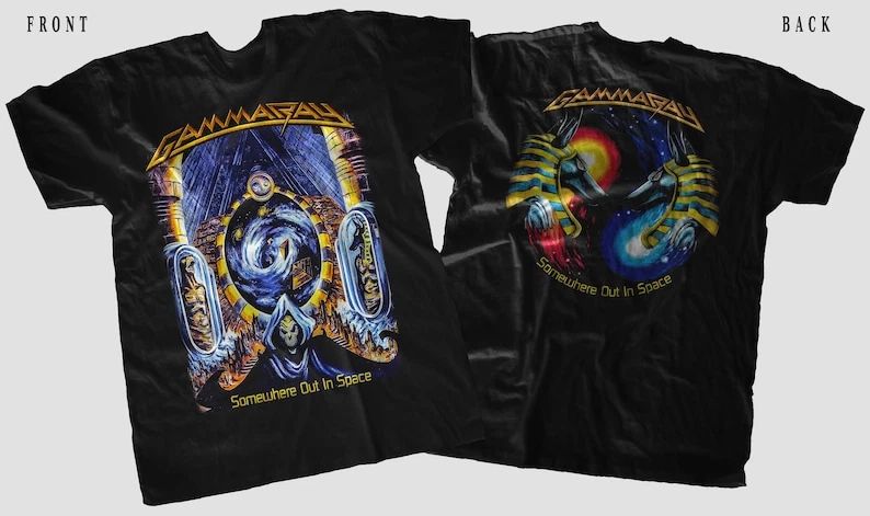New D T G printed T-shirt -GAMMA RAY- Somewhere Out in Space