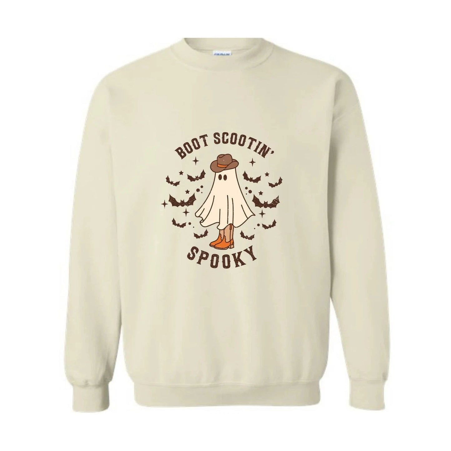Boot Scootin' Spooky Sweatshirt, Cute Spooky Sweater, Halloween Gifts, Cowboy Gh