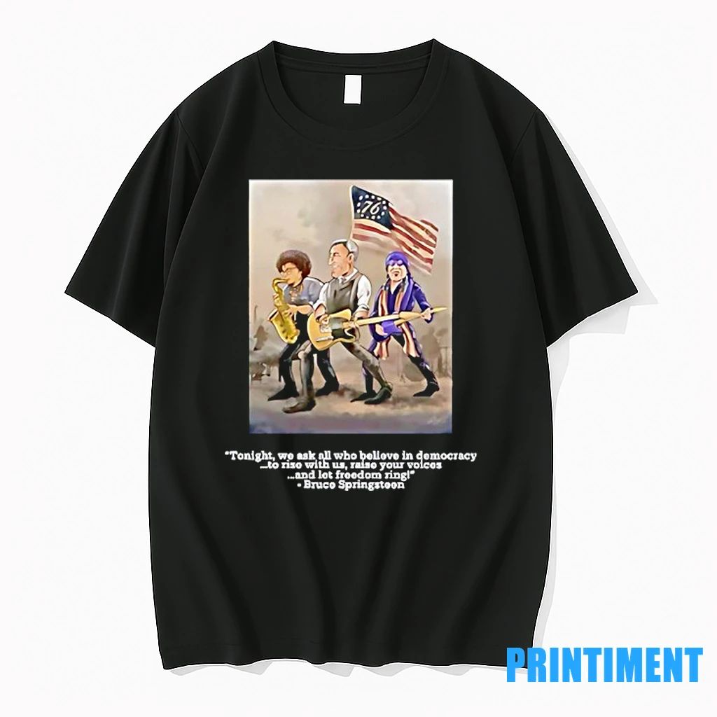 Bruce Springsteen Clarence Clemons And Steven Van Zandt Usa Flag Tshirts Sweater