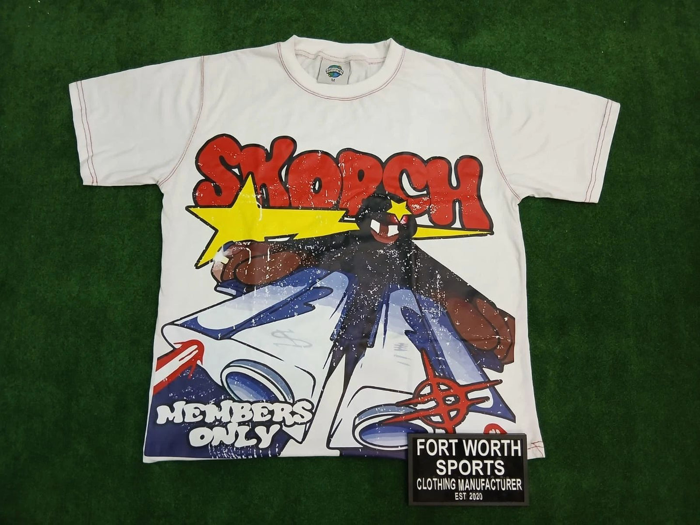 300 GSM Heavyweight Cotton T Shirt Custom DTF Print Graphic Oversized Streetwear