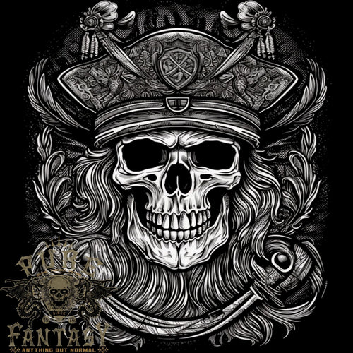 A Fantasy Pirate Skull Mens Light Cotton T-Shirt