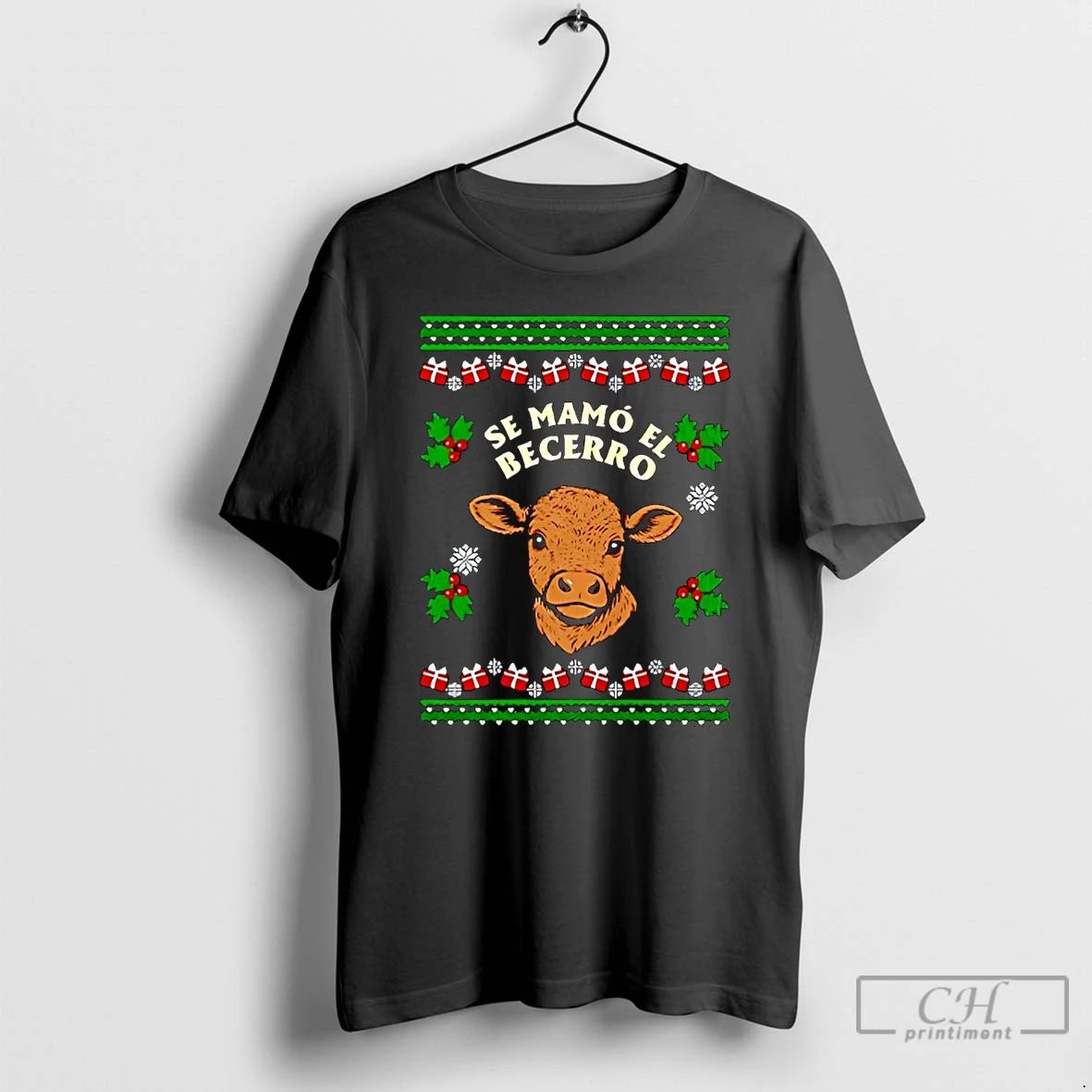Premium Se Mamo El Becerro Christmas Ugly Christmas T Shirts