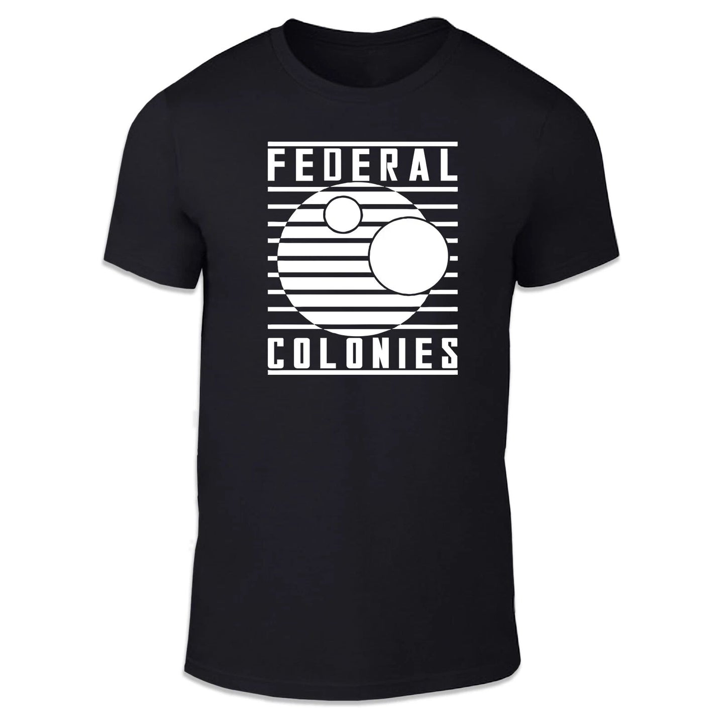 Federal Colonies Adult Unisex T Shirt - Space Planets