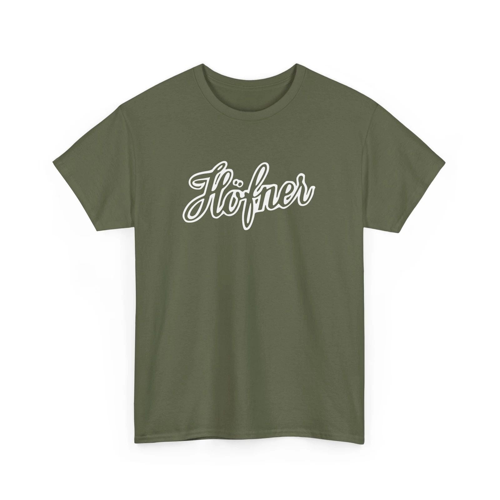 Hofner Guitar Retro Logo T-Shirt - Germany Bass Logo 10+ Colors, Musician Gift