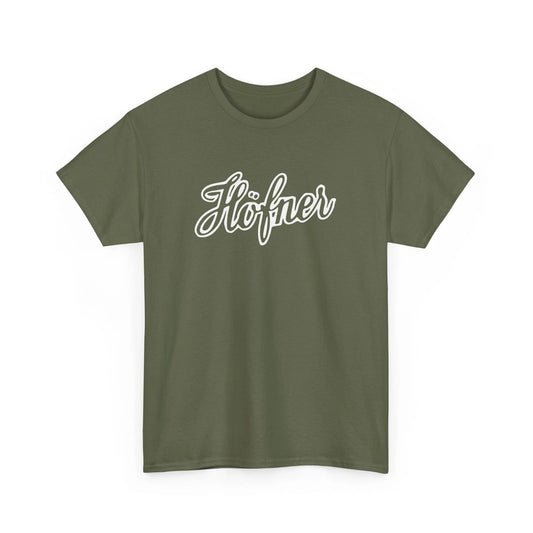 Hofner Guitar Retro Logo T-Shirt - Germany Bass Logo 10+ Colors, Musician Gift