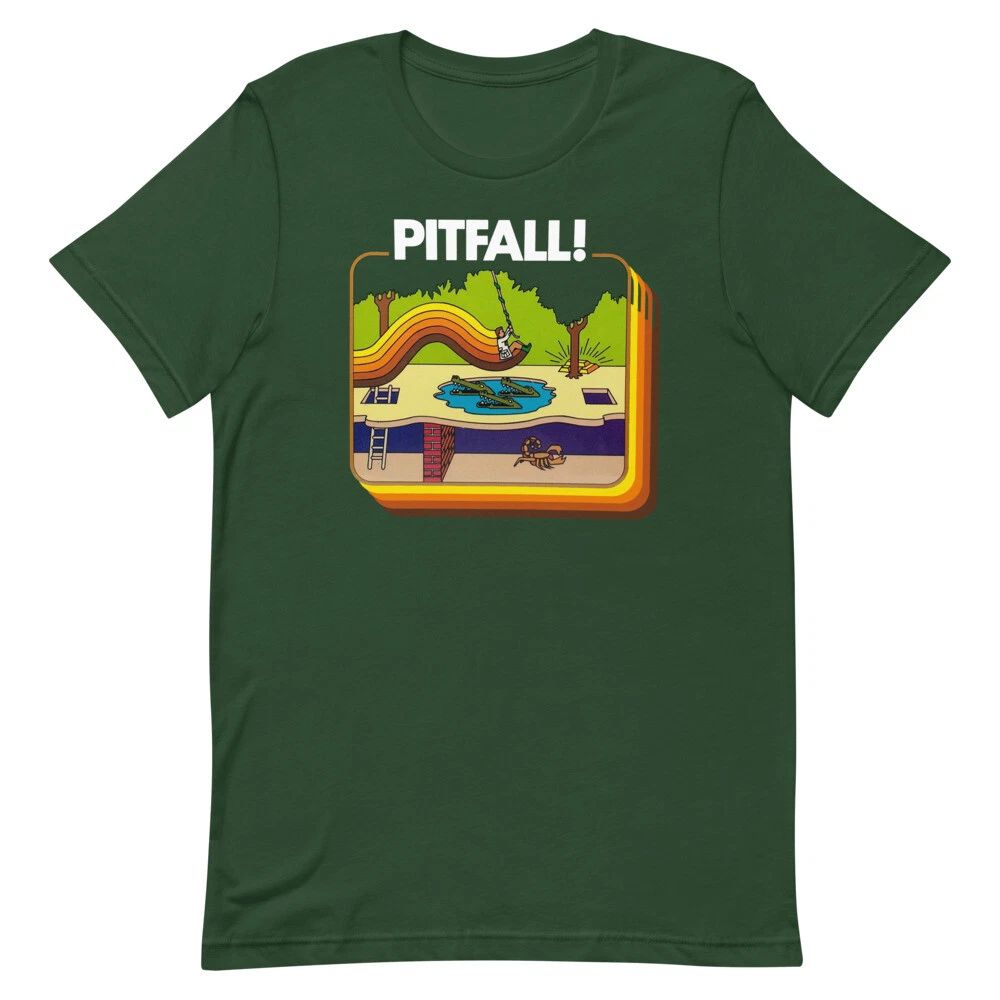 PITFALL Atari Games 70s Graphic Vintage Style Short-Sleeve Unisex T-Shirt