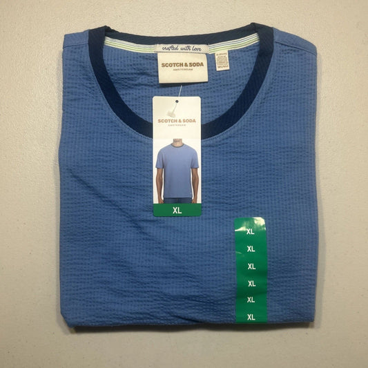 Scotch & Soda Amsterdam Men’s Short Sleeve Tee Shirt Blue Size XL