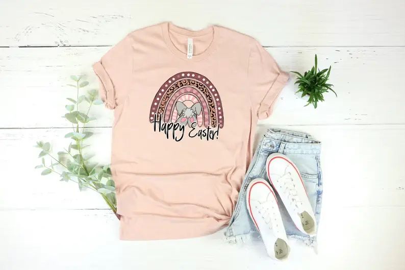 Rainbow Happy Easter T-Shirt