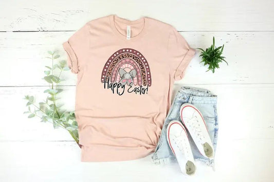 Rainbow Happy Easter T-Shirt