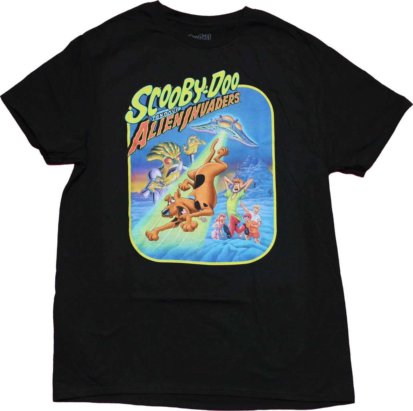 Scooby Doo  New Adult T-Shirt - And The Alien Invasion Artwork