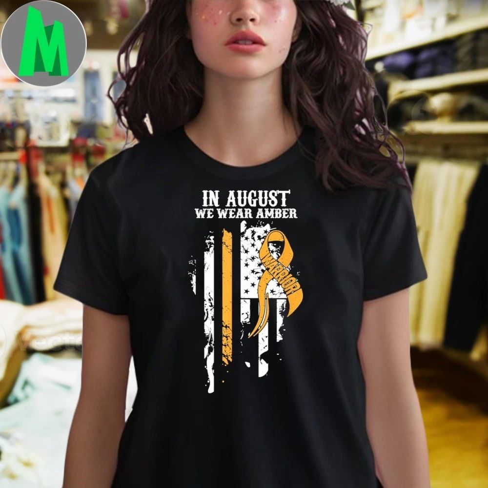 August – Appendix Cancer Awareness Supporter Ribbon Shirt