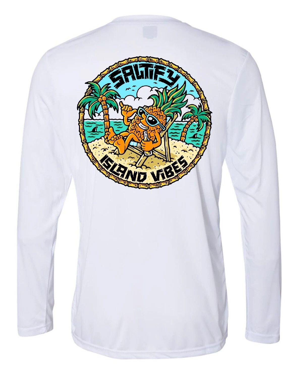 Long Sleeve Microfiber Fishing Boating UPF 50 Sun Protection Shirt