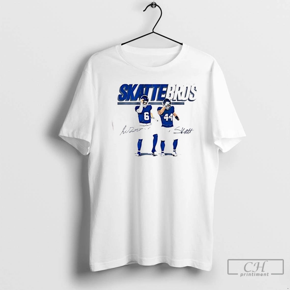 Premium New York Giants Jaxson Dart And Cam Skattebo Skattebros Signatures T Shirts