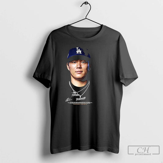Premium Yoshinobu Yamamoto Los Angeles Dodgers World Series Champions 2025 Big Face Gang T Shirts