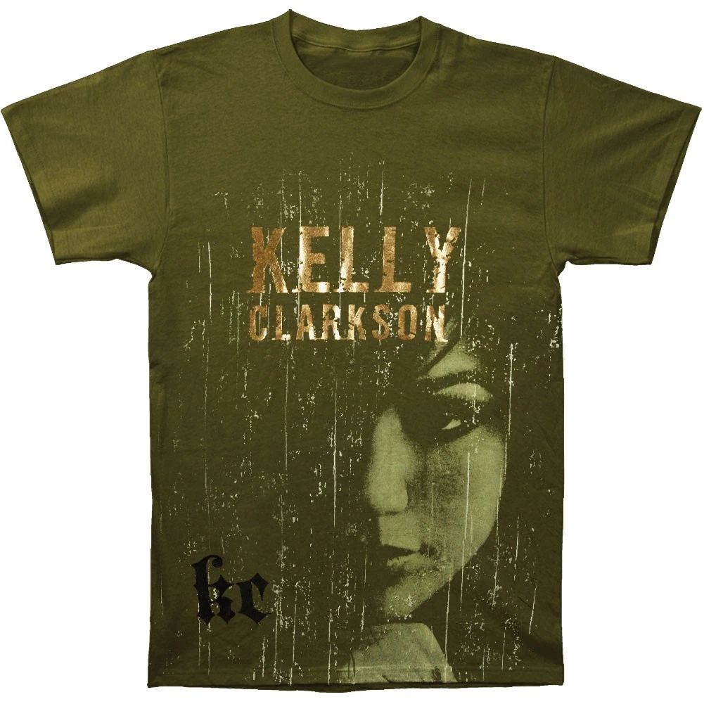 Men's Kelly Clarkson Scratches Slim Fit T-shirt Large Black
