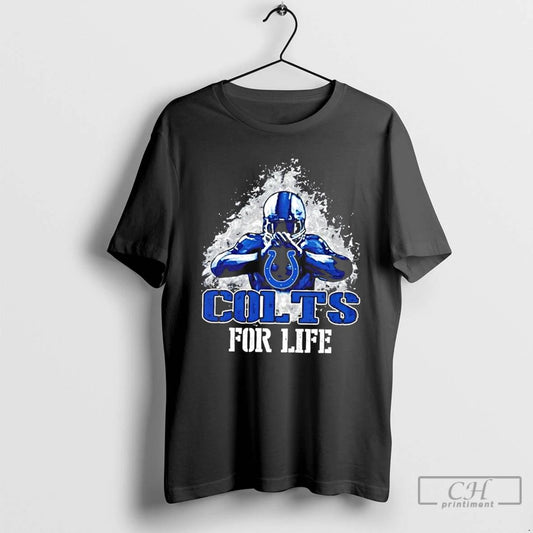 Premium Indianapolis Colts Football For Life T Shirts