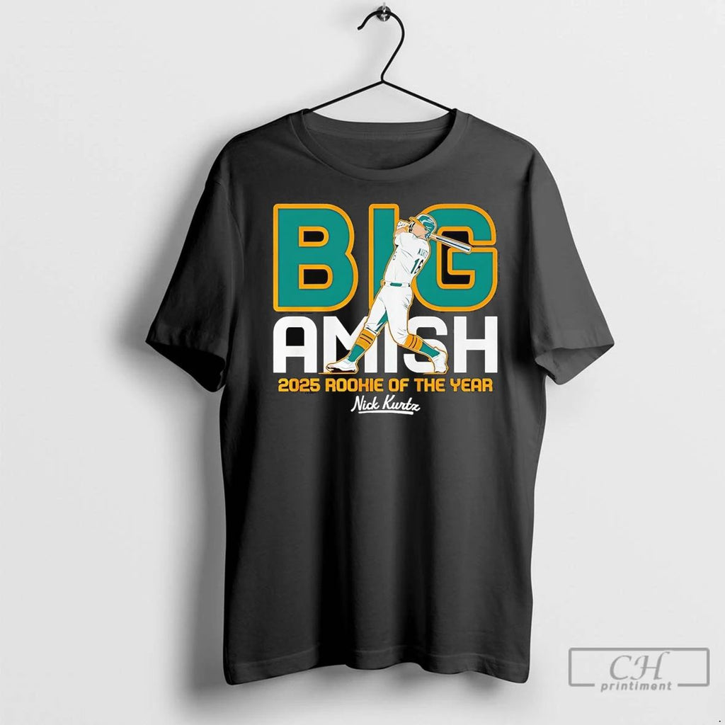 Premium Nick Kurtz Big Amish 2025 Rookie Of The Year Oakland Athletics