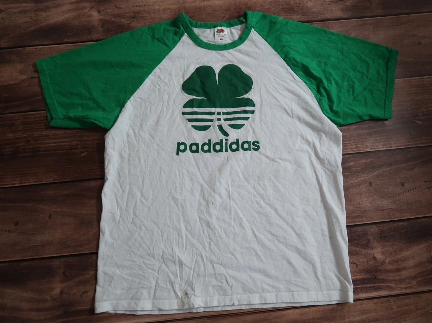 Fruit of the Loom Paddidas Logo Aop Print Y2k Trash Tee Funny, Men`s Size  XL