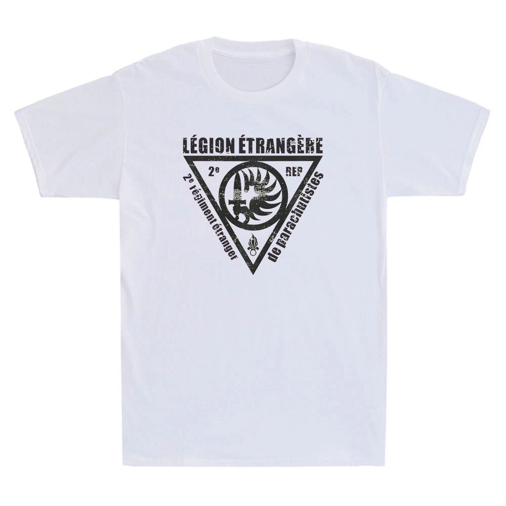 Military French Foreign Legion Paratrooper Funny Graphic Vintage Men's T-Shirt