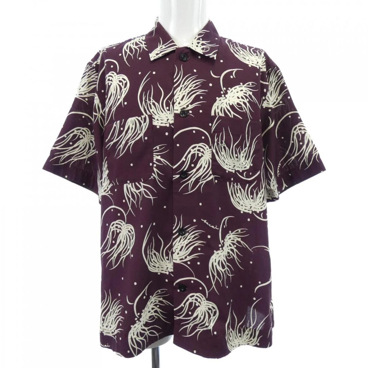 Sacai S/S Shirt Purple Size 1 Used Stylish Top