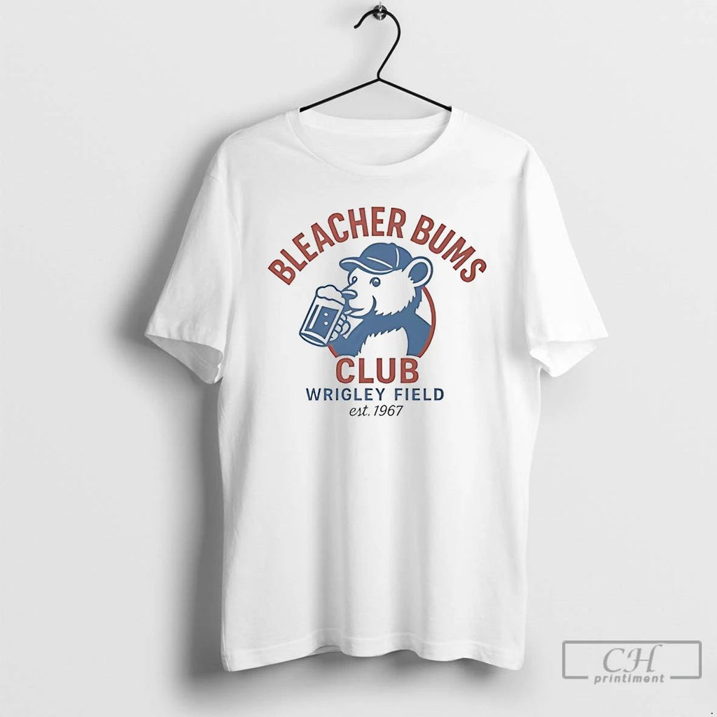 Classic Chicago Cubs Bleacher Bums Club Wrigley Field Est 1967 T Shirts