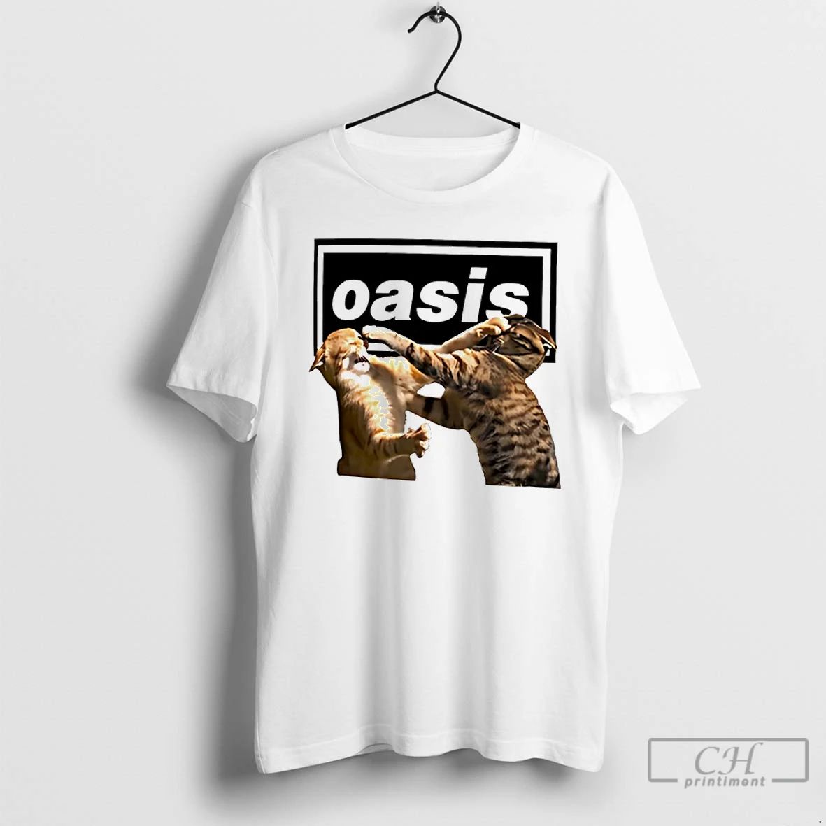 Classic Oasis Feline Brawl Cats Meme T Shirts