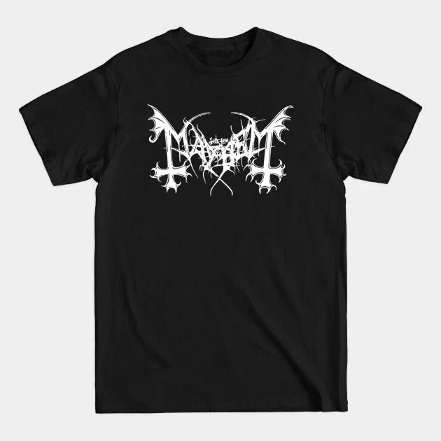 Mayhem Logo T-Shirt Rock And Roll Music Classic Band Tee New
