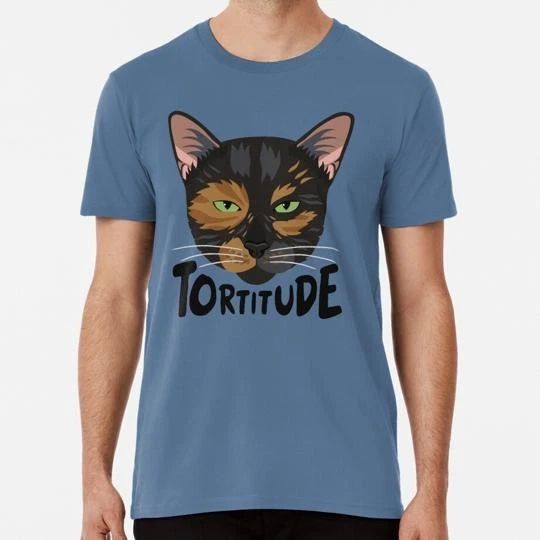 Tortoiseshell Cat Tortitude Size S to 5XL Made in the USA T-Shirt