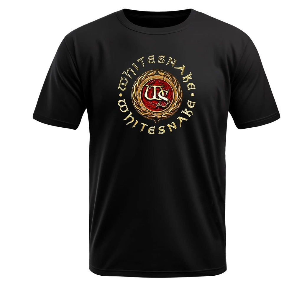 WhiteSnake Serpents Black  T-Shirt I Light Polyester I Short Sleeve I Hard Rock