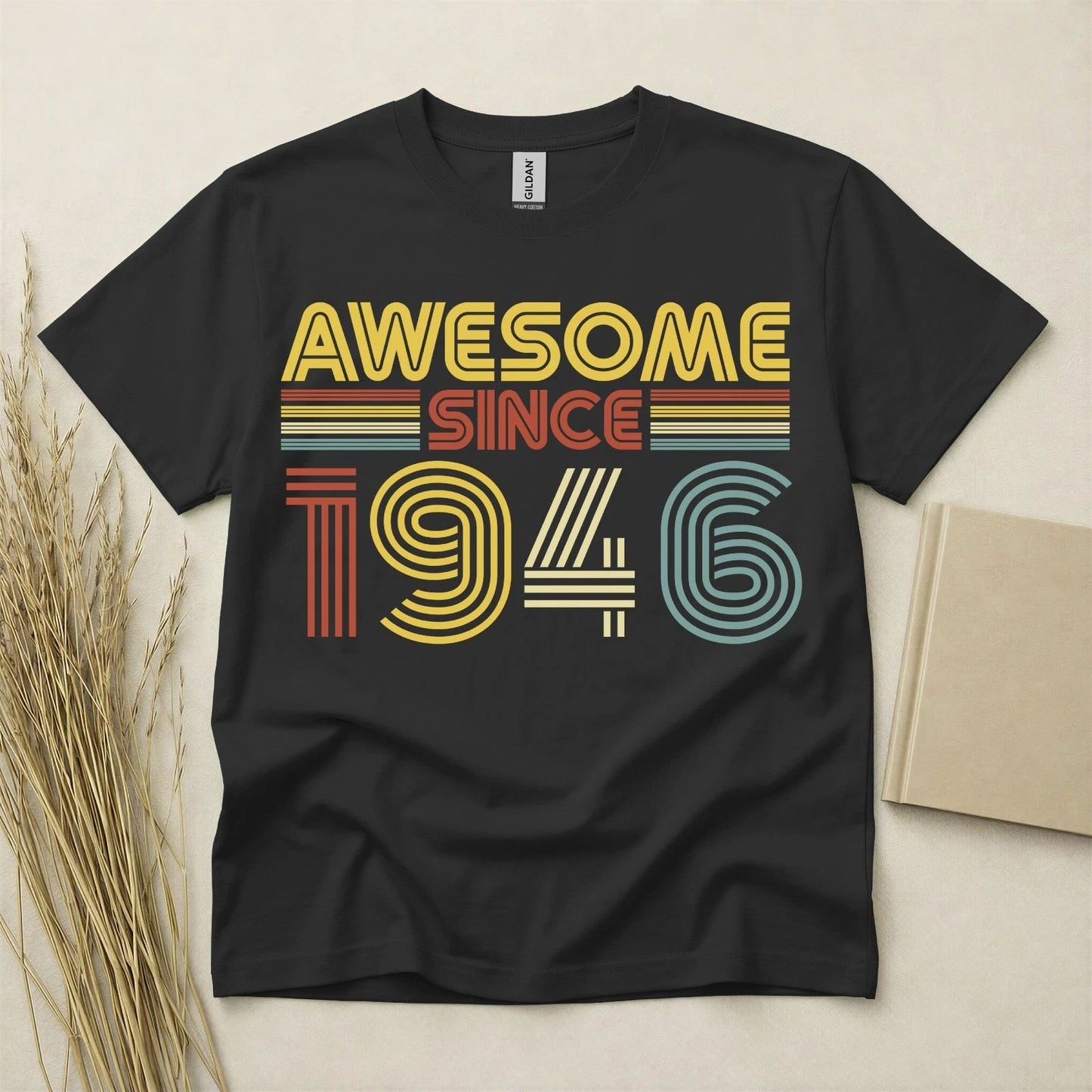 80th Birthday TShirt Born In 1946 80 Years Old 80th Birthday Gifts For Men Tee