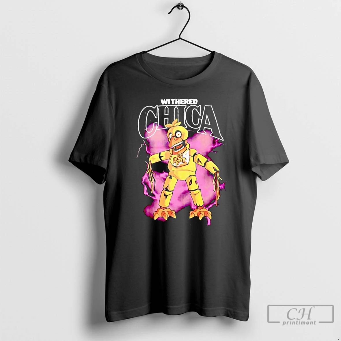 Classic Withered Chica Five Nights At Freddys 2 Lets Eat T Shirts