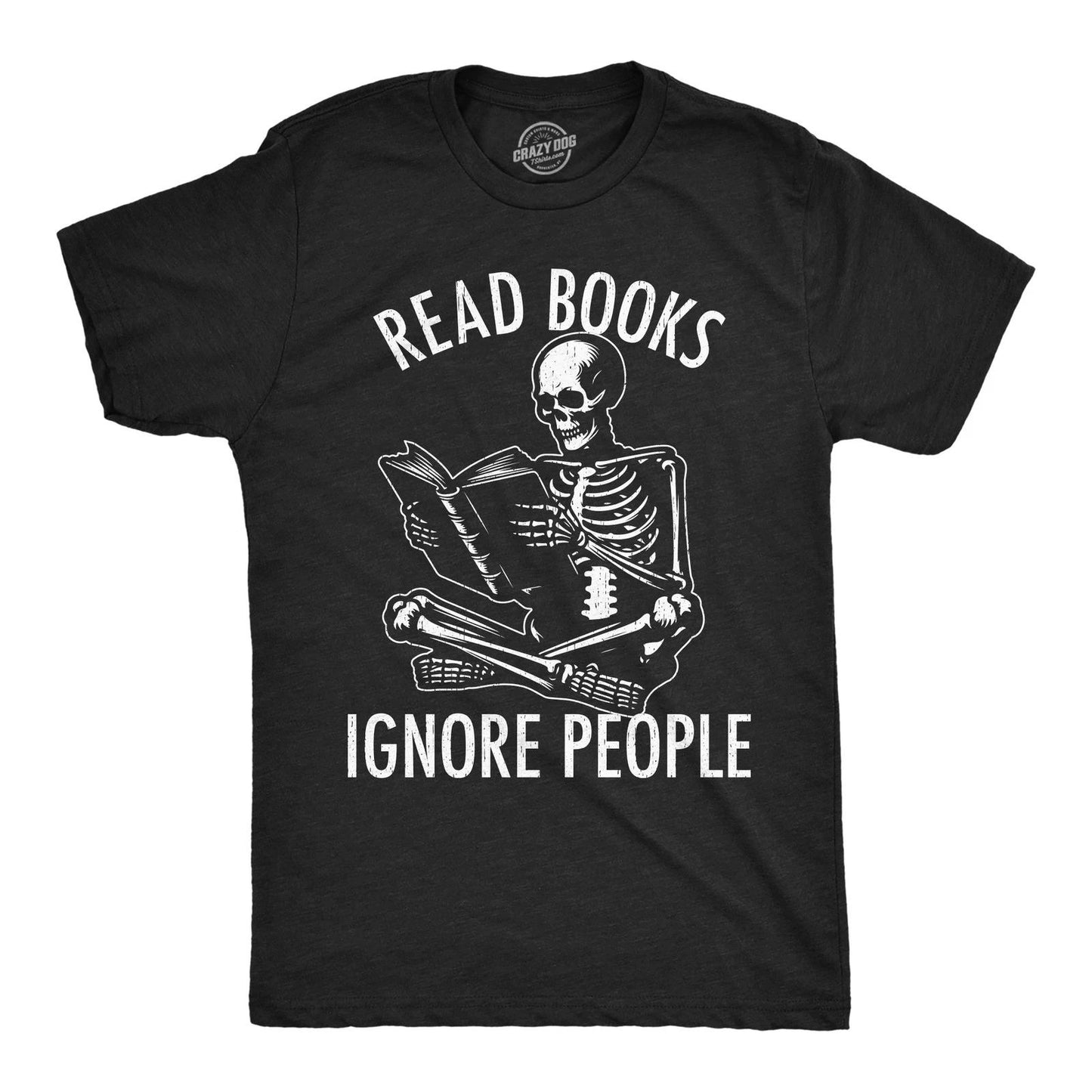 Mens Funny T Shirts Read Books Ignore People Sarcastic Reading Graphic Novelty