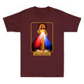 Jesus I Trust In You Divine Mercy Catholic Funny Jesus Meme Quote Men's T-Shirt