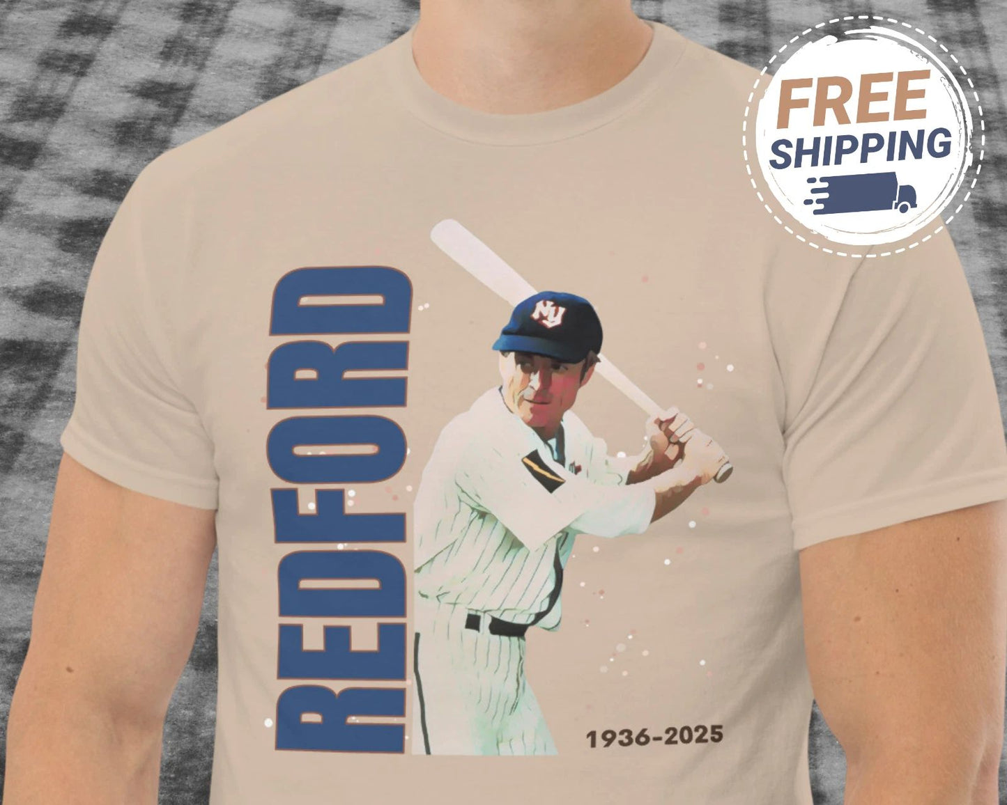 Robert Redford Tribute Shirt RIP Redford The Natural Baseball Unisex Tee