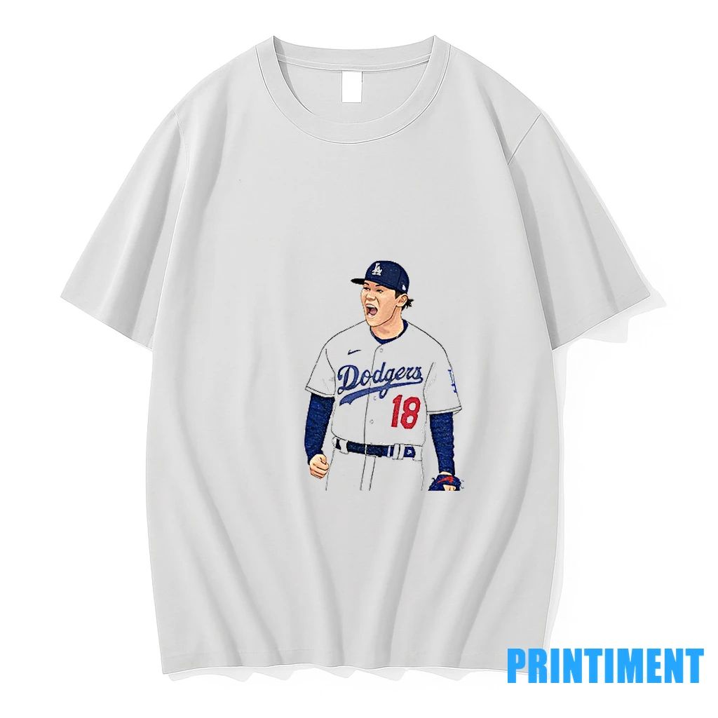 Yoshinobu Yamamoto Los Angeles Dodgers 18 Pitcher Graphic Tshirts Sweater