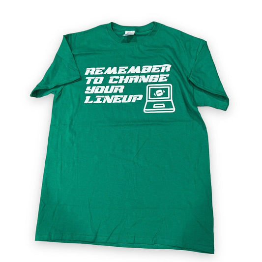 Remember To Change Your Lineup Fantasy Football Draft Shirt Size XL